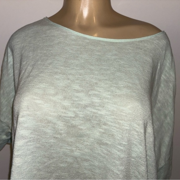 Eileen Fisher Linen Cotton Blend Oversized Cropped Top Size M - Picture 2 of 4